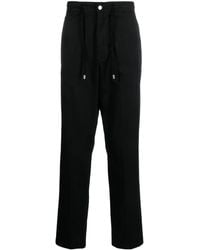 Roberto Cavalli - Logo-embroidered Cotton Trousers - Lyst