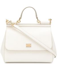 Dolce & Gabbana - Kleine Handtasche Sicily Weiß - Lyst