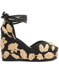 Castañer - Sandali Con Ricamo A Fiori - Lyst