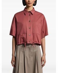 Peserico - Chemise À Lien De Resserrage Et Poches De Poitrine - Lyst
