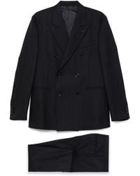 Lardini - Double-Breasted Pinstripe Suit - Lyst