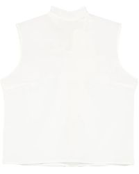 Mazzarelli - Sleeveless Mock-Neck Top - Lyst