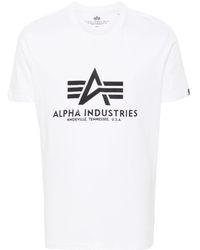 Alpha Industries - Logo-print Cotton T-shirt - Lyst
