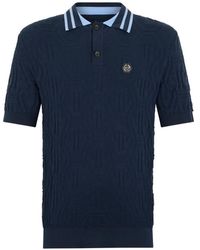 Philipp Plein - Knitted Polo T-Shirt Jacquard Monogram - Lyst