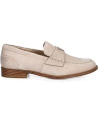 Guess - Loafer Aus Wildleder Mit Logo-Schild - Lyst