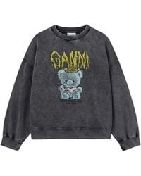 Ganni - Vintage Wash Sweatshirt - Lyst