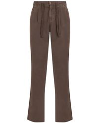 Fedeli - Drawstring Flared Trousers - Lyst