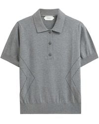 Pringle of Scotland - Pointelle-Knit Polo Top - Lyst