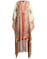 Etro - Robe Mi-Longue À Franges Et Imprimé Cachemire - Lyst
