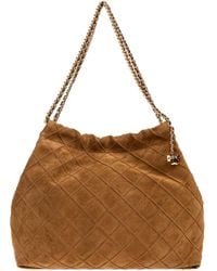 Tory Burch - Fleming Soft Suede Bag - Lyst