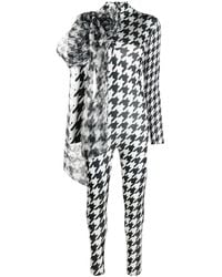Atu Body Couture - Luna Houndstooth-Print Jumpsuit - Lyst