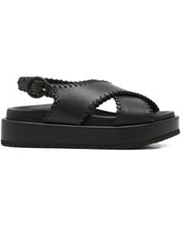 Paloma Barceló - Criss-Cross Stitched Sandals - Lyst