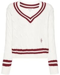 Sporty & Rich - Pull Src En Maille Torsadée - Lyst