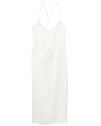 N°21 - V-Neck Midi Dress - Lyst