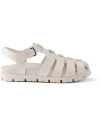 Prada - Rubber Fisherman Sandals - Lyst