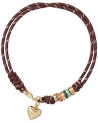 Roxanne Assoulin - Happy Cord Heart Necklace - Lyst