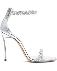Casadei - Starsway 100mm ビジュートリム スティレットサンダル - Lyst