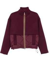 K-Way - Mandie Quilted Panelled Jacket - Lyst