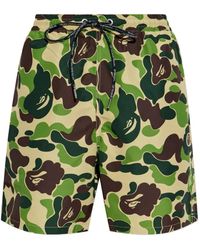 A Bathing Ape - Camouflage-Print Bermuda Shorts - Lyst
