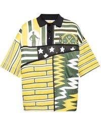 PDF - Jacquard-Pattern Polo Shirt - Lyst