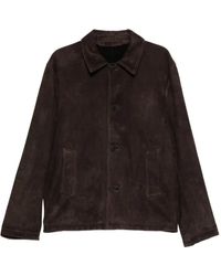 Salvatore Santoro - Veste En Daim À Boutonnière - Lyst