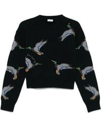 Burberry - Pullover Aus Enten-Jacquard - Lyst