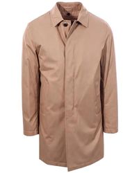 Herno - Gabardina Con Botones - Lyst