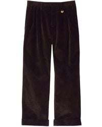 Burberry - Straight-Leg Corduroy Trousers - Lyst