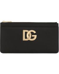 Dolce & Gabbana - Großes Kartenetui Aus Kalbsleder Mit Dg-Logo - Lyst