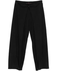 Ma+ - Wrap-Front Wide-Leg Trousers - Lyst