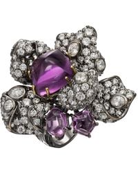 Anabela Chan - 18Kt Vermeil Amethyst Blossom Gemstone Ring - Lyst