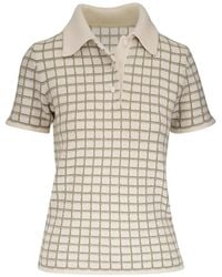 The Elder Statesman - Check-Pattern Short-Sleeve Polo Shirt - Lyst