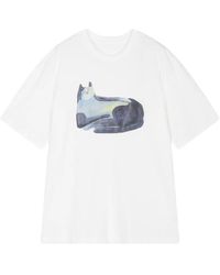 JNBY - Cat-Print Short-Sleeve T-Shirt - Lyst