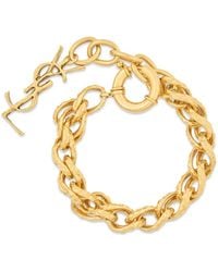 Saint Laurent - Rope-Chain Bracelet - Lyst