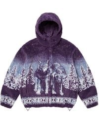 Supreme - Reversible Hooded Fleece Jacket - Lyst