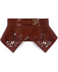 Lela Rose - Laser-Cut Floral Belt - Lyst