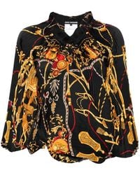 Junya Watanabe - Graphic-Print Blouse - Lyst