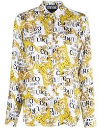 Versace Jeans Couture - Logo Print Shirt - Lyst