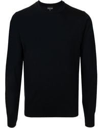 Emporio Armani - V-Neck Virgin Wool Sweater - Lyst