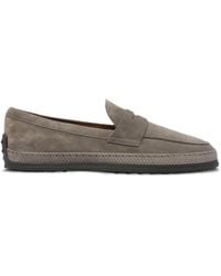 Tod's - Suede Loafers - Lyst