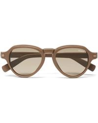 ZEGNA - Pilot-Frame Sunglasses - Lyst