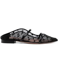 Malone Souliers - Maureen Floral-embroidered Mules - Lyst