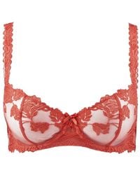Aubade - Softessence Floral-Embroidered Bra - Lyst