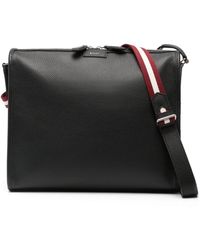 Bally - Leather Messenger Bag - Lyst