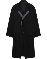 Y's Yohji Yamamoto - Manteau boutonné à coupe longue - Lyst