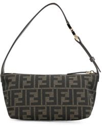 Fendi - Vanity Pouch Small Ff Zucca Jacquard Fabric Mini Bag - Lyst