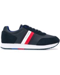 tommy hilfiger stripe low top trainers