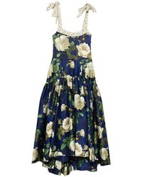 Alice + Olivia - Bustier Midi Dress - Lyst