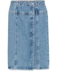 Stine Goya - Denim Midi Skirt - Lyst