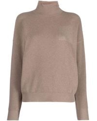 Peserico - Ribbed-knit High-neck Jumper - Lyst